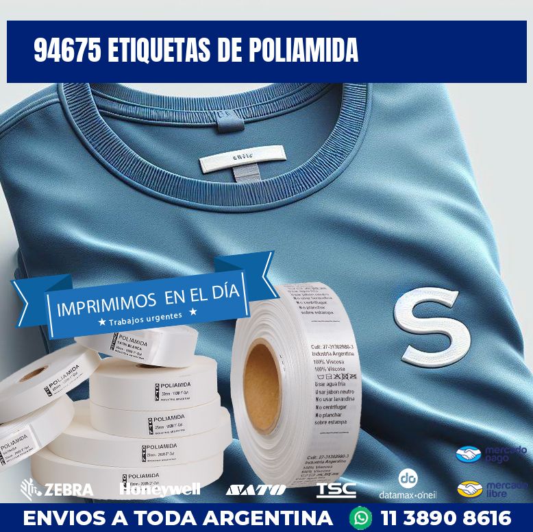 94675 ETIQUETAS DE POLIAMIDA