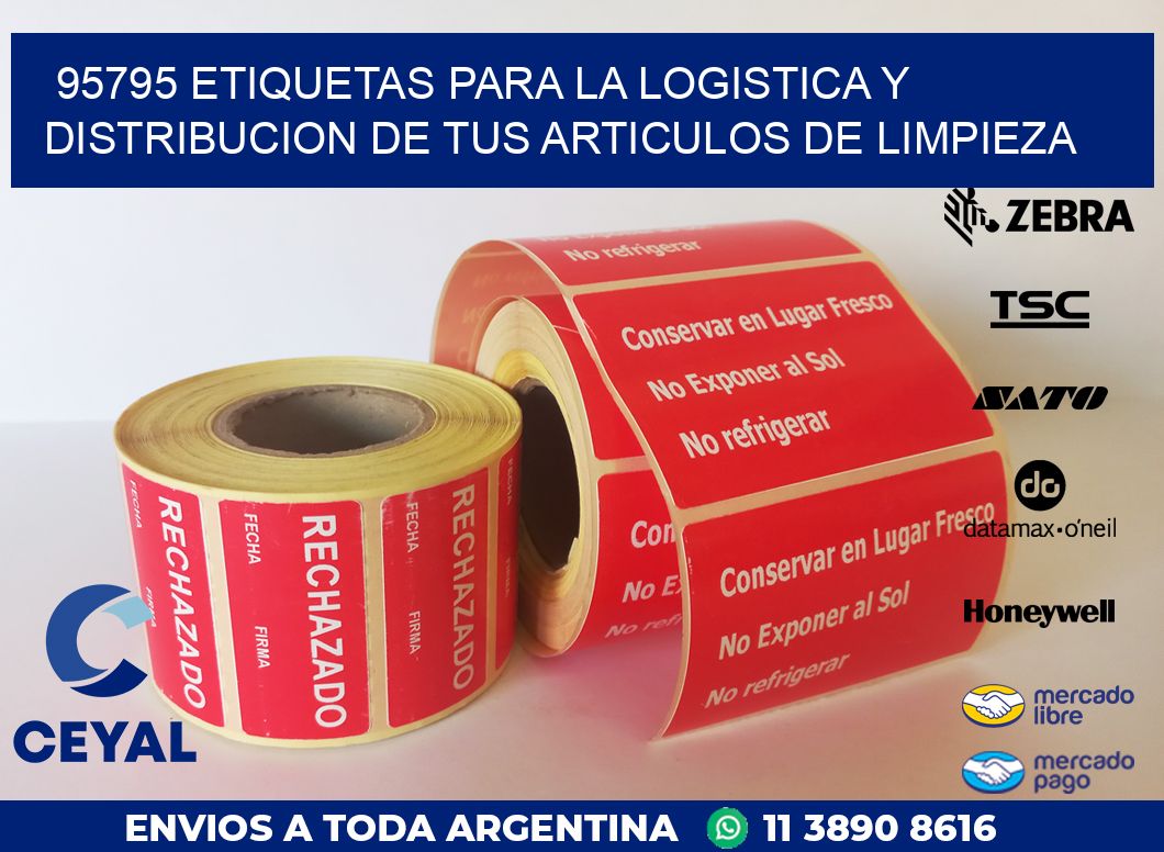 95795 ETIQUETAS PARA LA LOGISTICA Y DISTRIBUCION DE TUS ARTICULOS DE LIMPIEZA