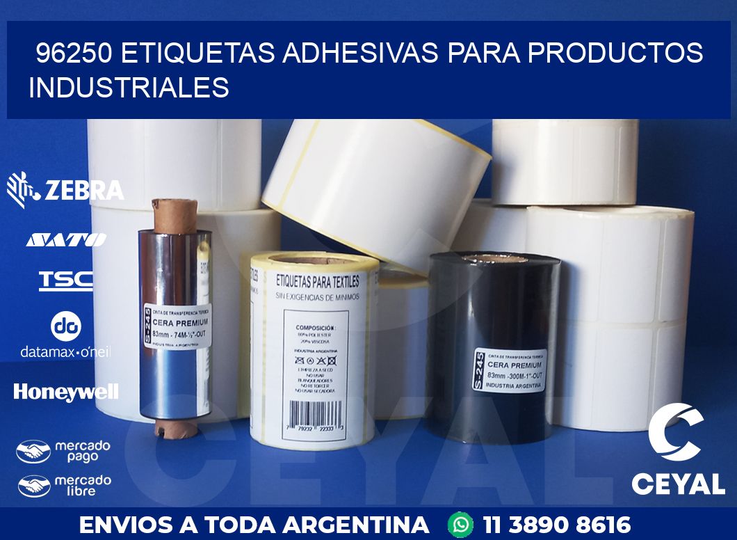 96250 ETIQUETAS ADHESIVAS PARA PRODUCTOS INDUSTRIALES