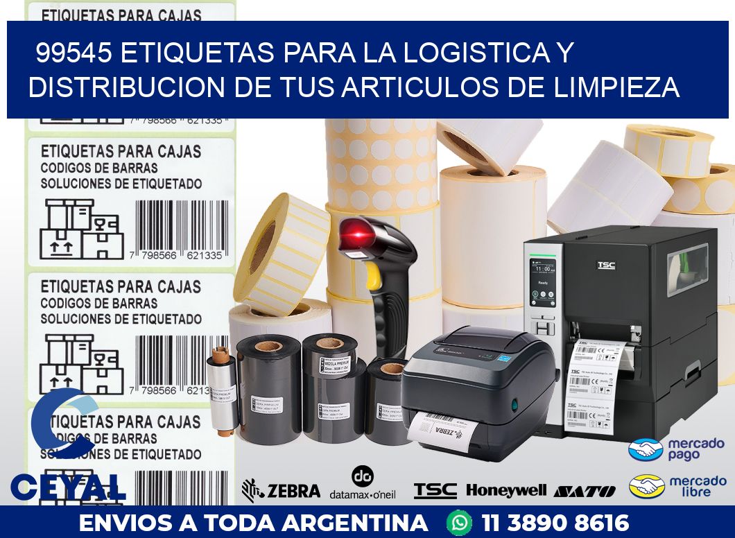 99545 ETIQUETAS PARA LA LOGISTICA Y DISTRIBUCION DE TUS ARTICULOS DE LIMPIEZA
