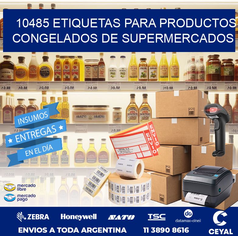 10485 ETIQUETAS PARA PRODUCTOS CONGELADOS DE SUPERMERCADOS
