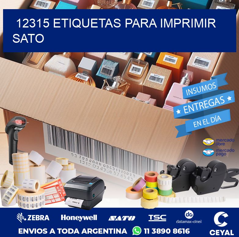 12315 ETIQUETAS PARA IMPRIMIR SATO