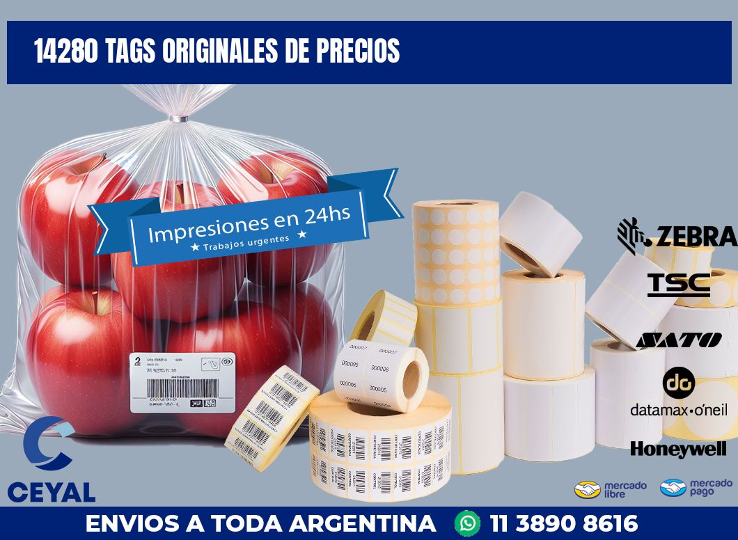 14280 TAGS ORIGINALES DE PRECIOS