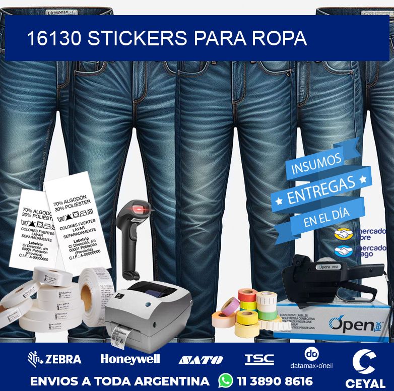 16130 STICKERS PARA ROPA