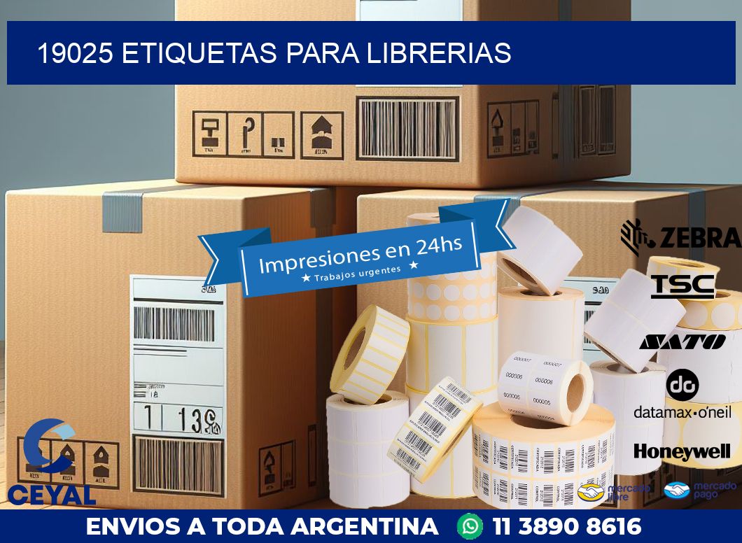 19025 ETIQUETAS PARA LIBRERIAS