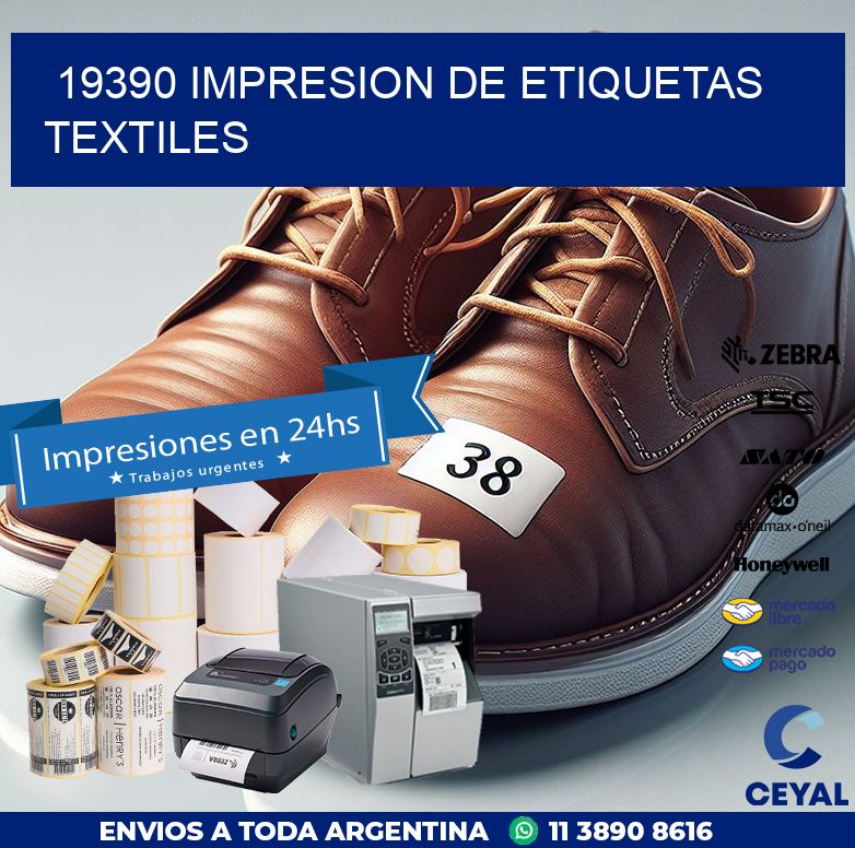 19390 IMPRESION DE ETIQUETAS TEXTILES