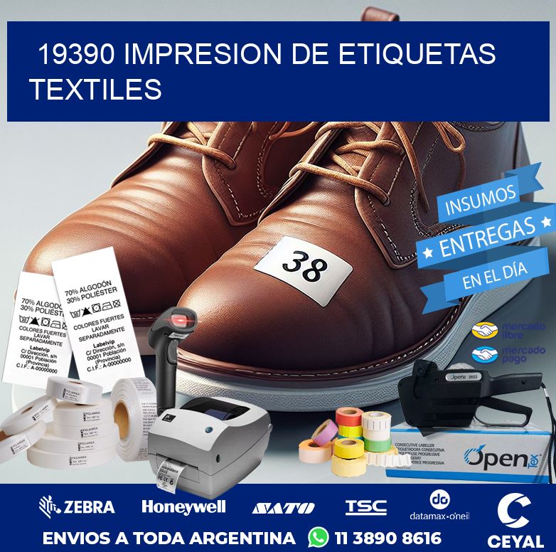 19390 IMPRESION DE ETIQUETAS TEXTILES