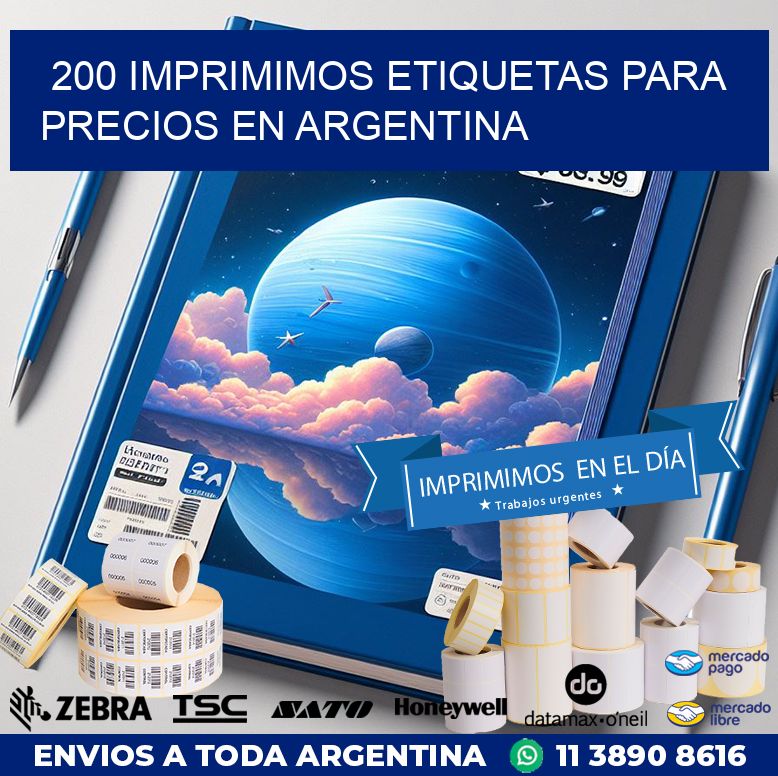 200 IMPRIMIMOS ETIQUETAS PARA PRECIOS EN ARGENTINA