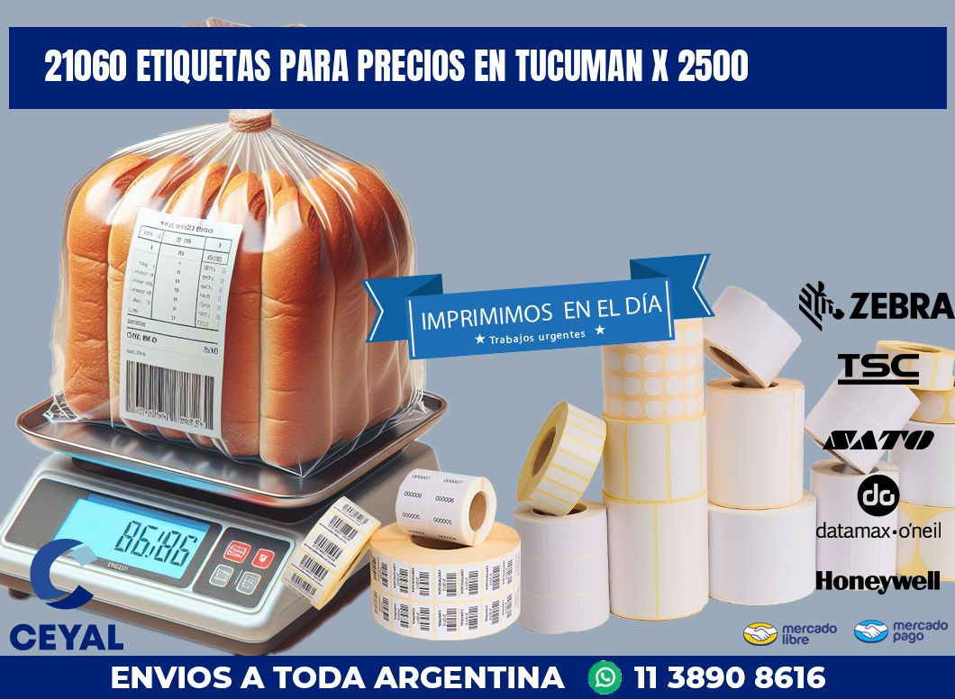 21060 ETIQUETAS PARA PRECIOS EN TUCUMAN X 2500