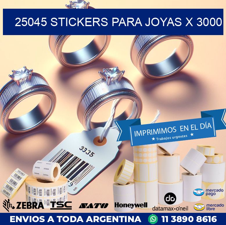 25045 STICKERS PARA JOYAS X 3000