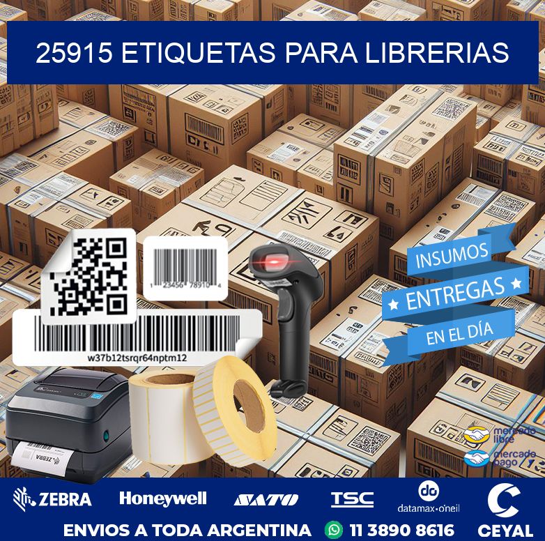 25915 ETIQUETAS PARA LIBRERIAS