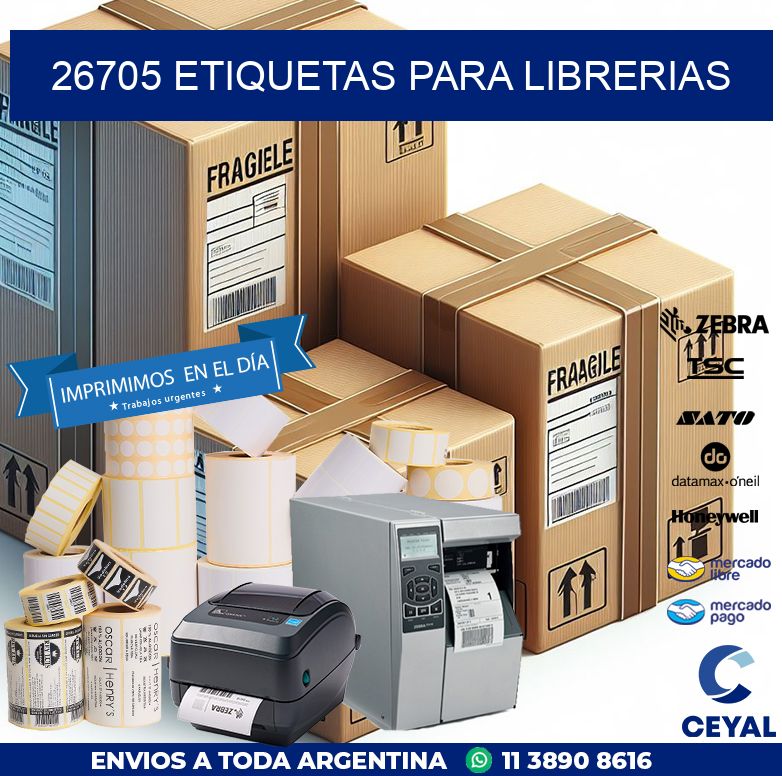 26705 ETIQUETAS PARA LIBRERIAS