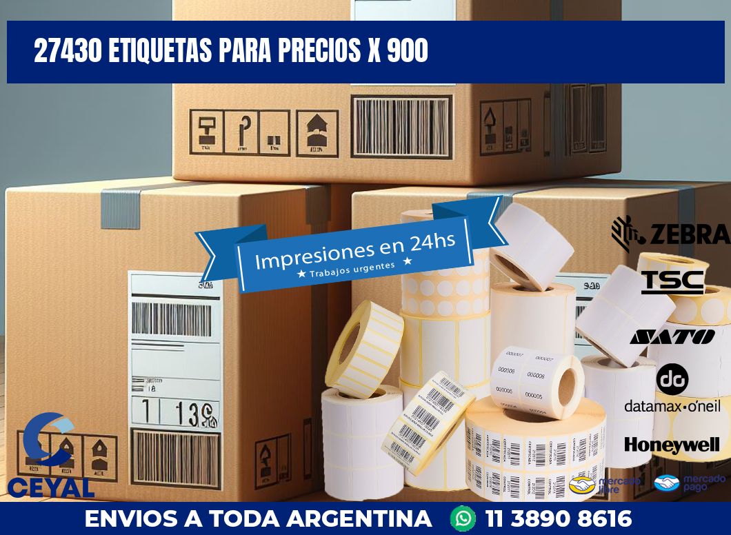 27430 ETIQUETAS PARA PRECIOS X 900