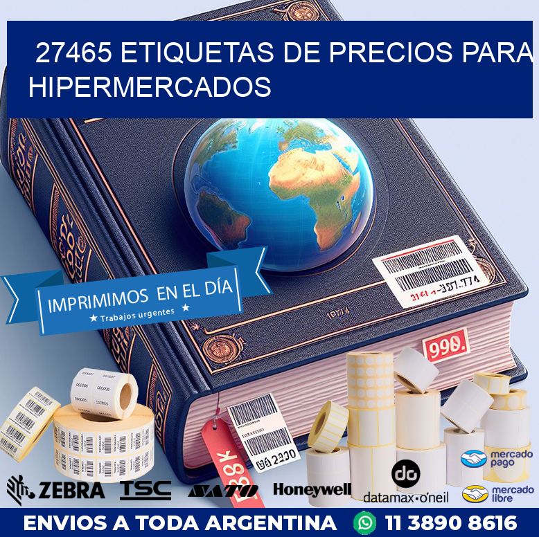 27465 ETIQUETAS DE PRECIOS PARA HIPERMERCADOS