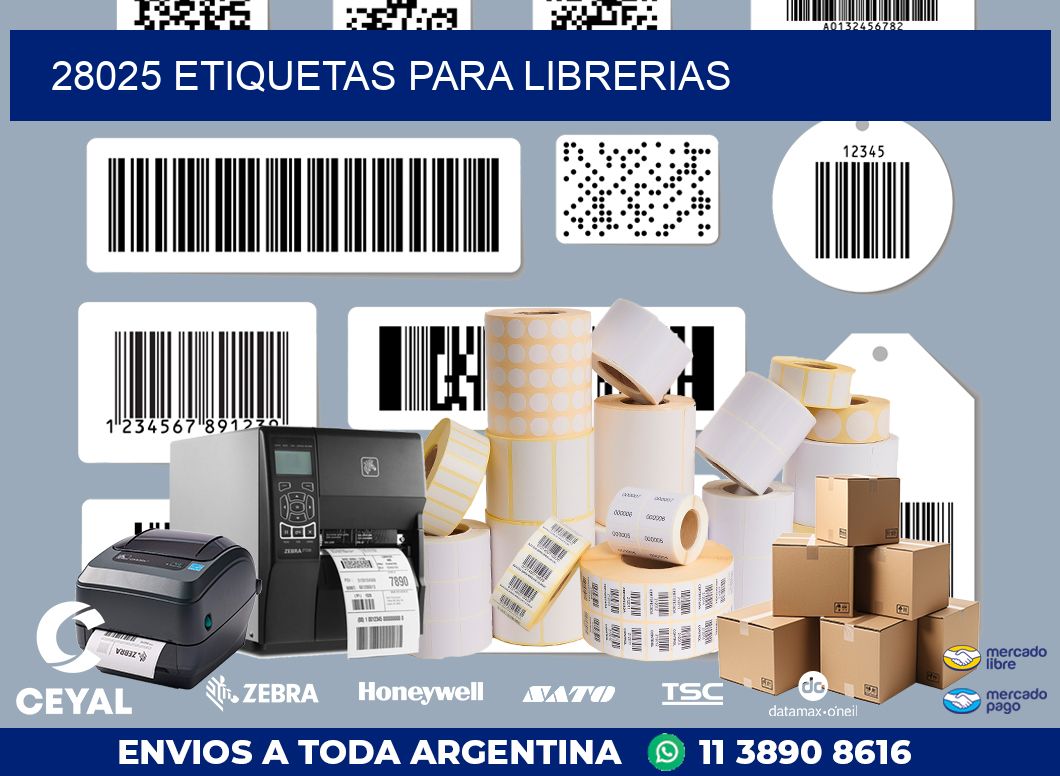 28025 ETIQUETAS PARA LIBRERIAS