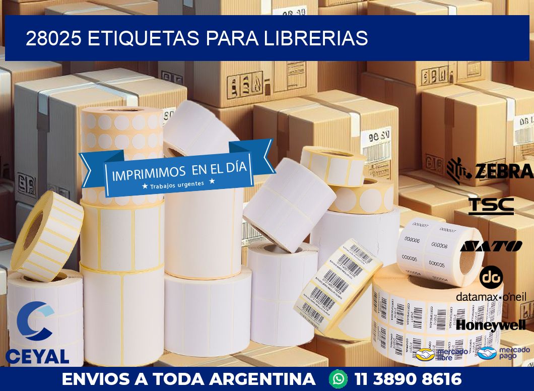 28025 ETIQUETAS PARA LIBRERIAS