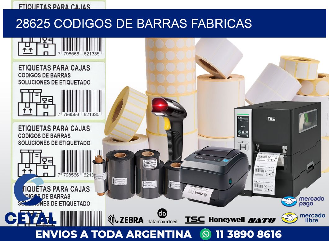 28625 CODIGOS DE BARRAS FABRICAS