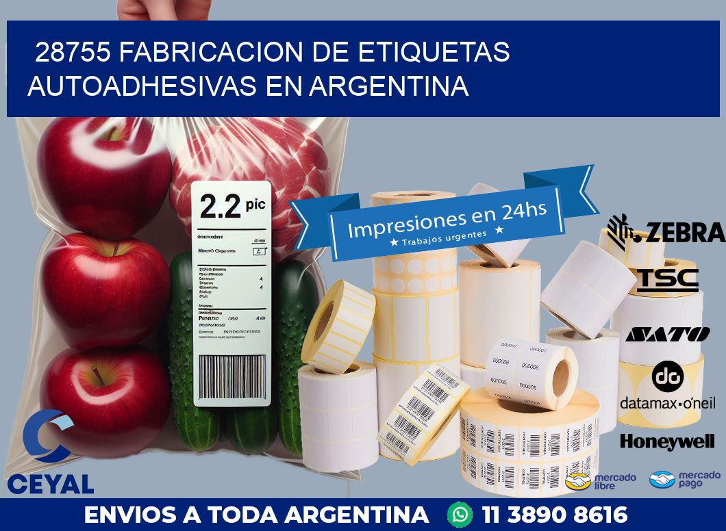 28755 FABRICACION DE ETIQUETAS AUTOADHESIVAS EN ARGENTINA