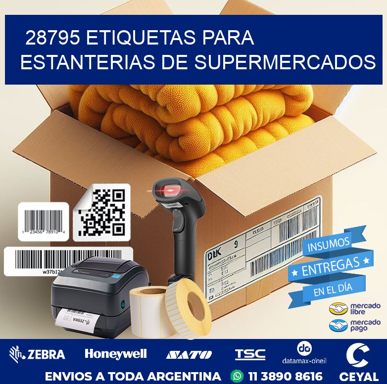 28795 ETIQUETAS PARA ESTANTERIAS DE SUPERMERCADOS