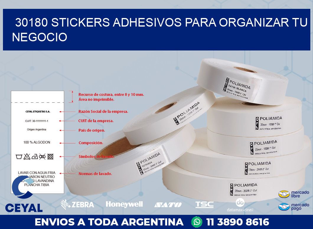 30180 STICKERS ADHESIVOS PARA ORGANIZAR TU NEGOCIO