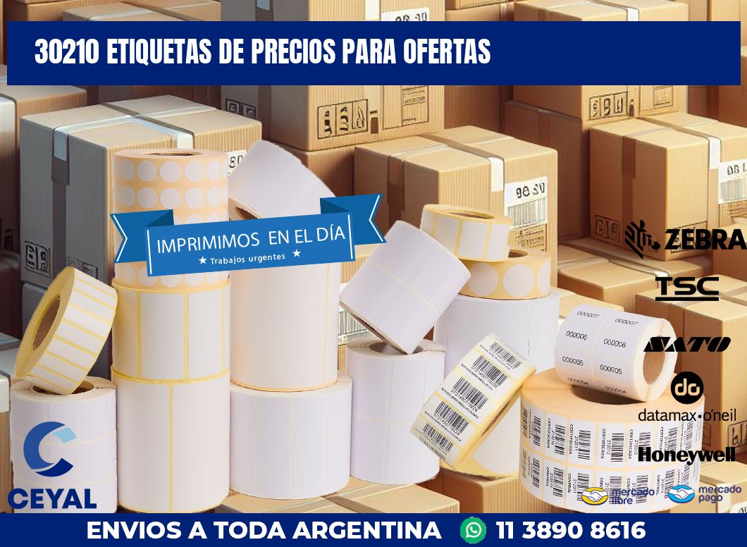 30210 ETIQUETAS DE PRECIOS PARA OFERTAS