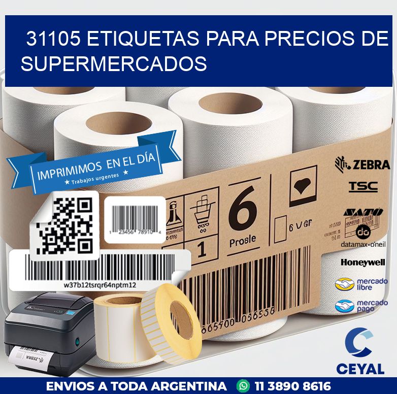 31105 ETIQUETAS PARA PRECIOS DE SUPERMERCADOS