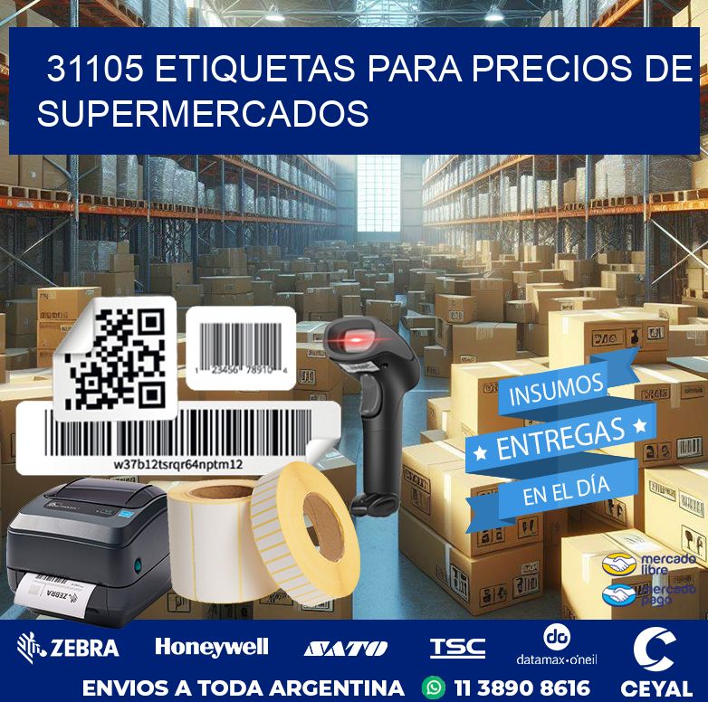 31105 ETIQUETAS PARA PRECIOS DE SUPERMERCADOS