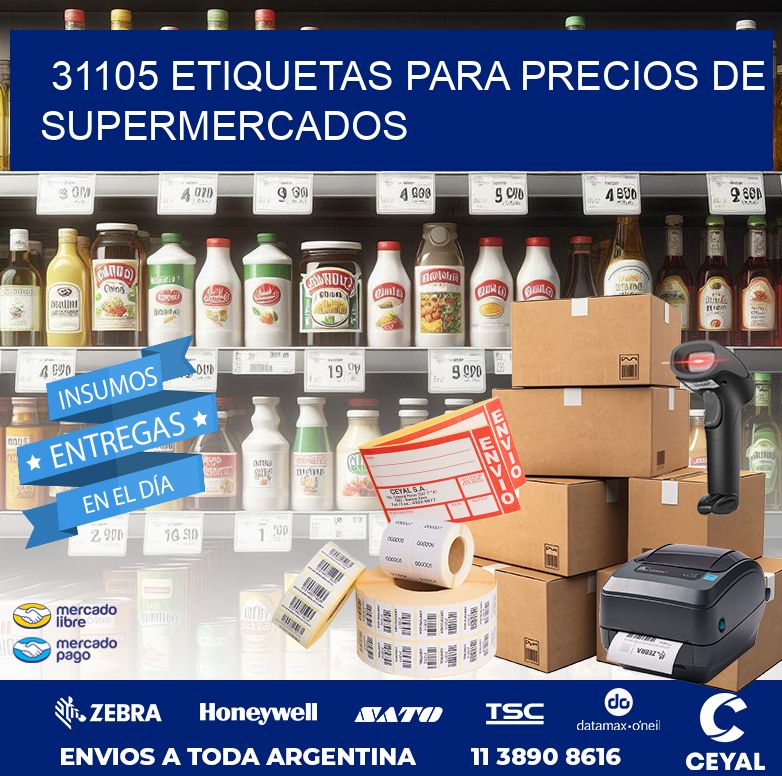31105 ETIQUETAS PARA PRECIOS DE SUPERMERCADOS