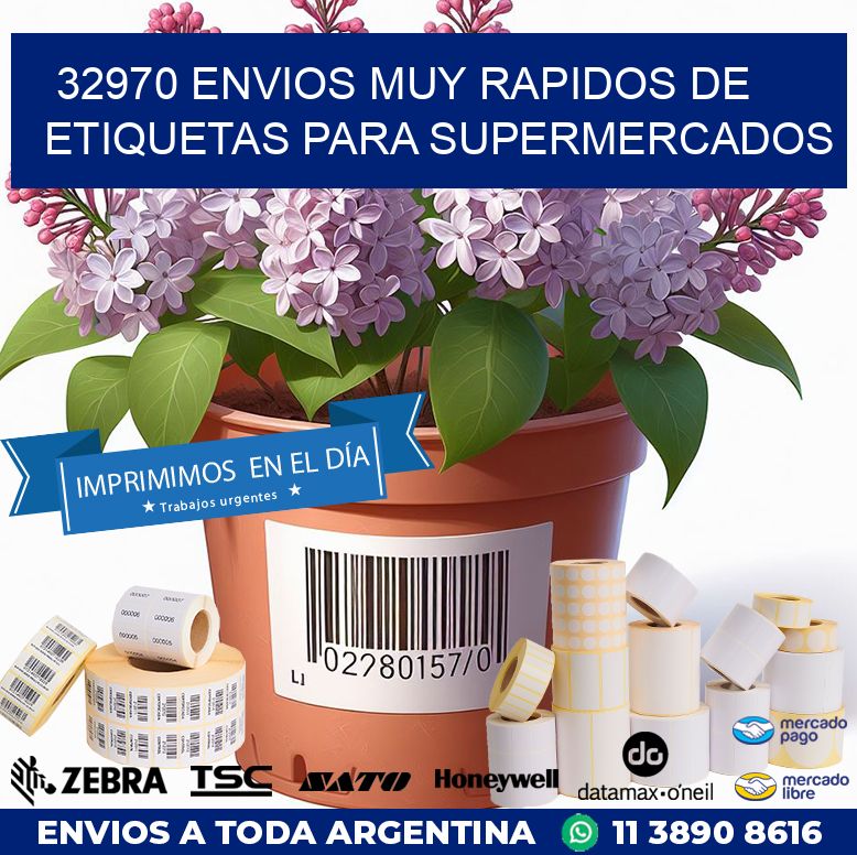 32970 ENVIOS MUY RAPIDOS DE ETIQUETAS PARA SUPERMERCADOS