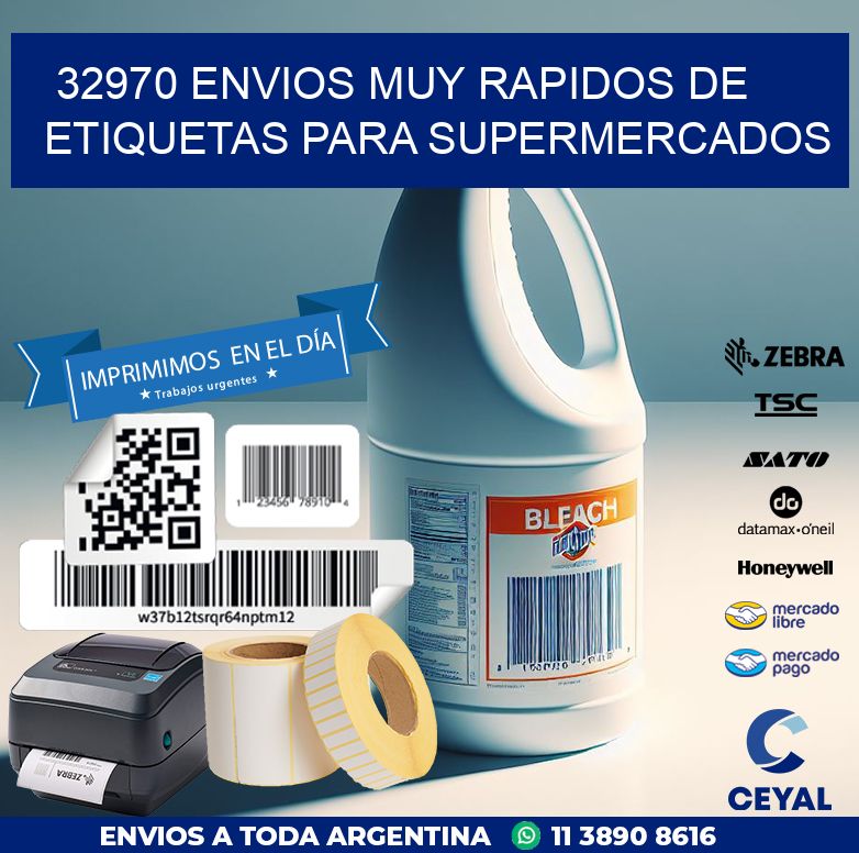 32970 ENVIOS MUY RAPIDOS DE ETIQUETAS PARA SUPERMERCADOS