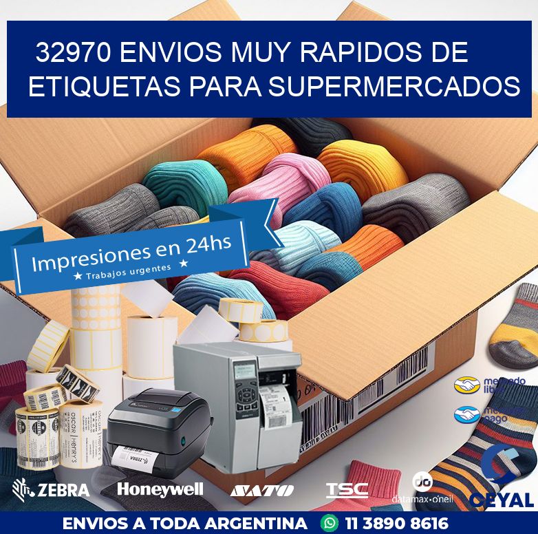 32970 ENVIOS MUY RAPIDOS DE ETIQUETAS PARA SUPERMERCADOS