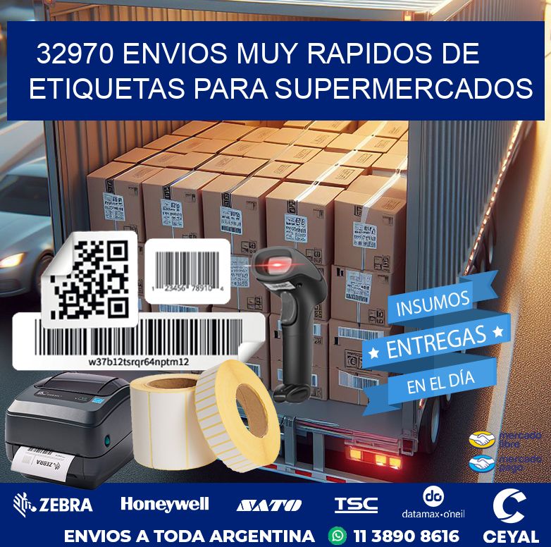 32970 ENVIOS MUY RAPIDOS DE ETIQUETAS PARA SUPERMERCADOS