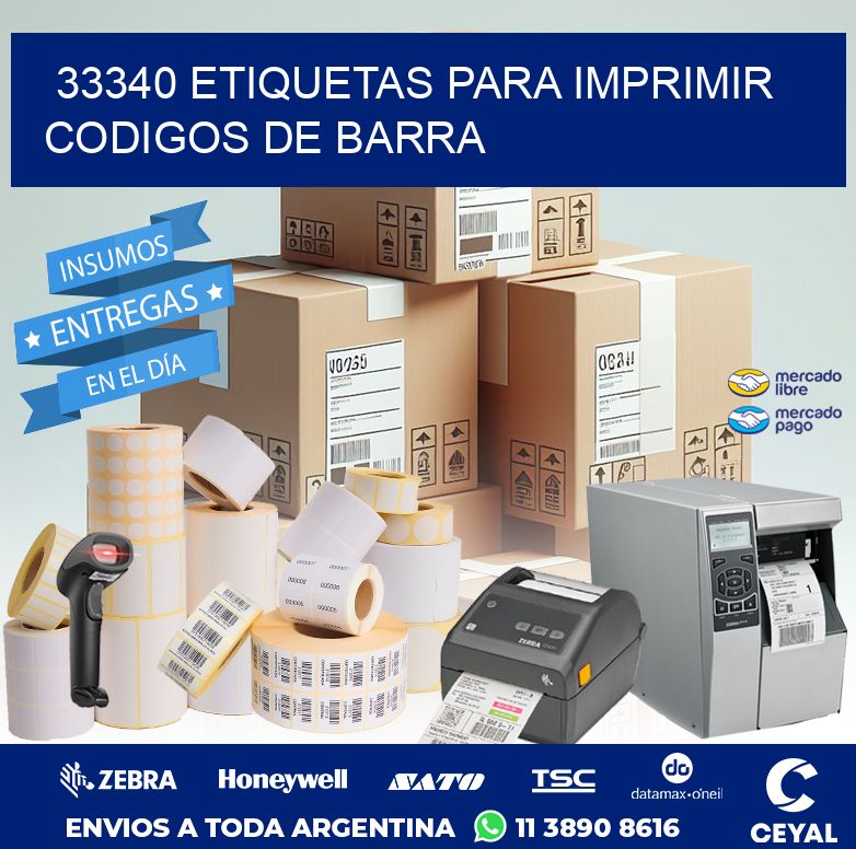 33340 ETIQUETAS PARA IMPRIMIR CODIGOS DE BARRA