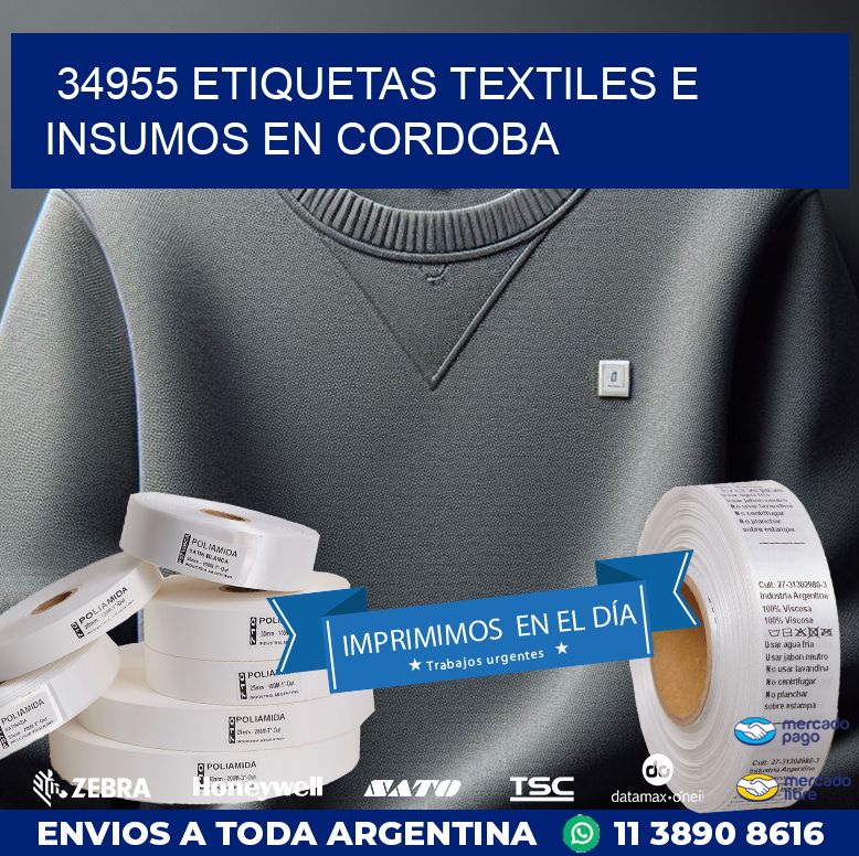 34955 ETIQUETAS TEXTILES E INSUMOS EN CORDOBA