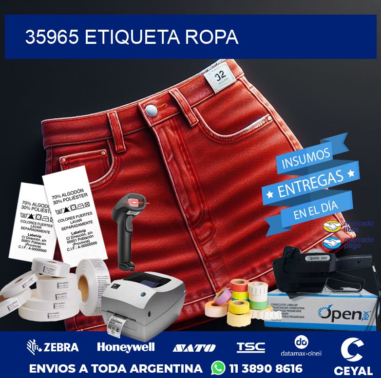 35965 ETIQUETA ROPA