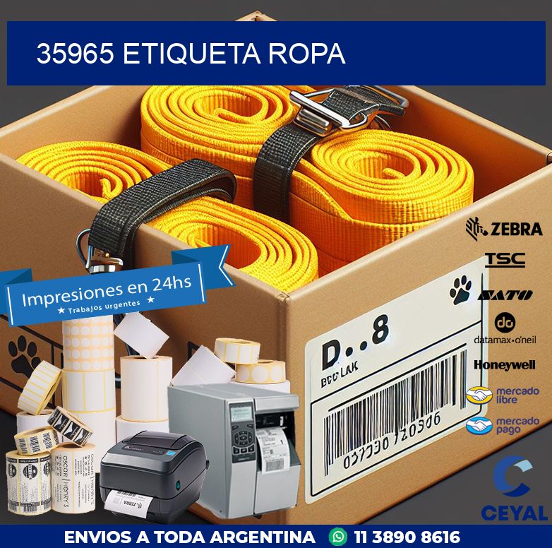 35965 ETIQUETA ROPA