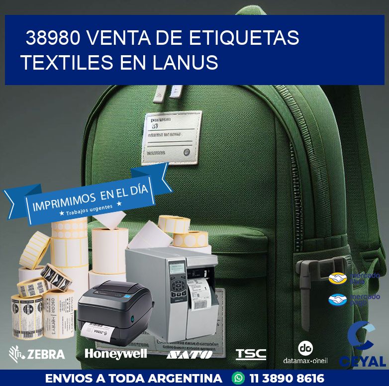 38980 VENTA DE ETIQUETAS TEXTILES EN LANUS