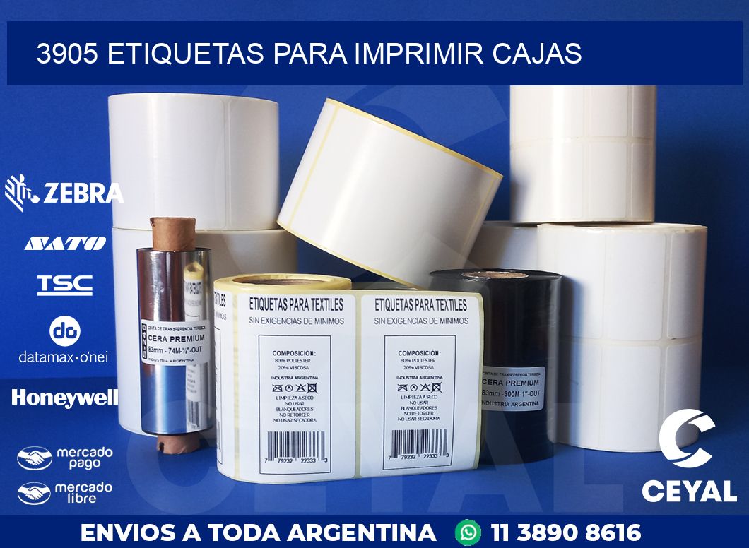 3905 ETIQUETAS PARA IMPRIMIR CAJAS