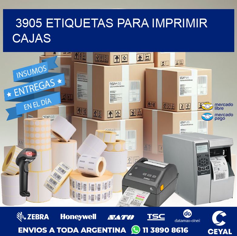 3905 ETIQUETAS PARA IMPRIMIR CAJAS