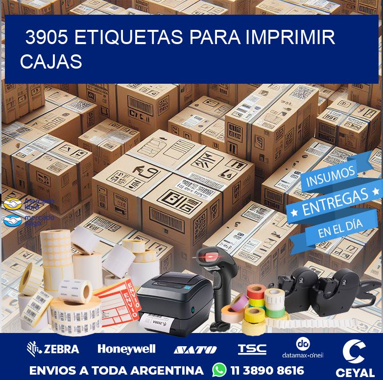 3905 ETIQUETAS PARA IMPRIMIR CAJAS
