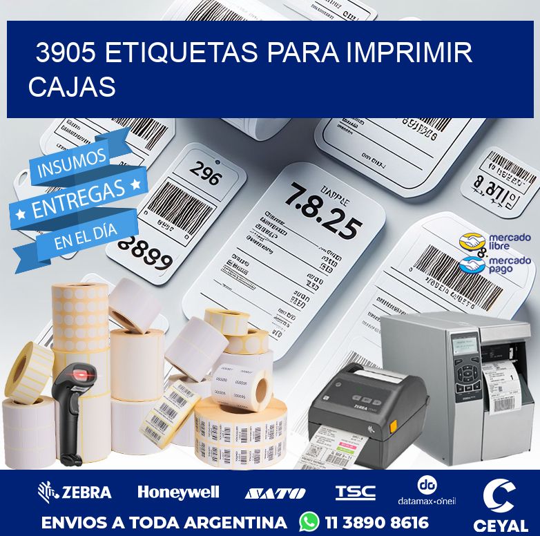 3905 ETIQUETAS PARA IMPRIMIR CAJAS