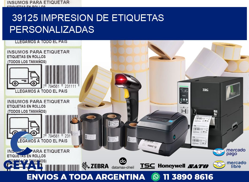 39125 IMPRESION DE ETIQUETAS PERSONALIZADAS