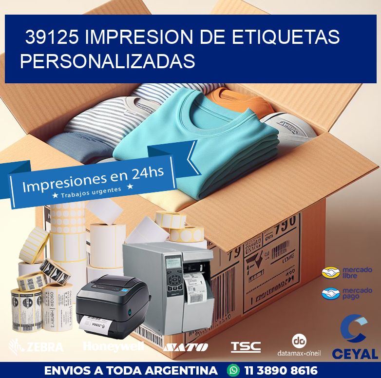 39125 IMPRESION DE ETIQUETAS PERSONALIZADAS