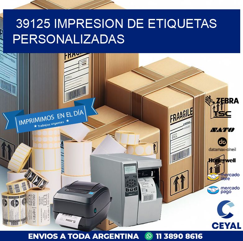 39125 IMPRESION DE ETIQUETAS PERSONALIZADAS