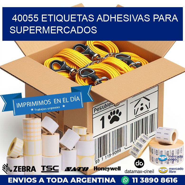 40055 ETIQUETAS ADHESIVAS PARA SUPERMERCADOS