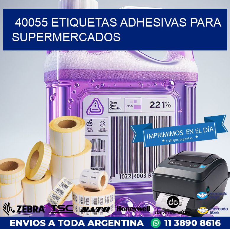 40055 ETIQUETAS ADHESIVAS PARA SUPERMERCADOS
