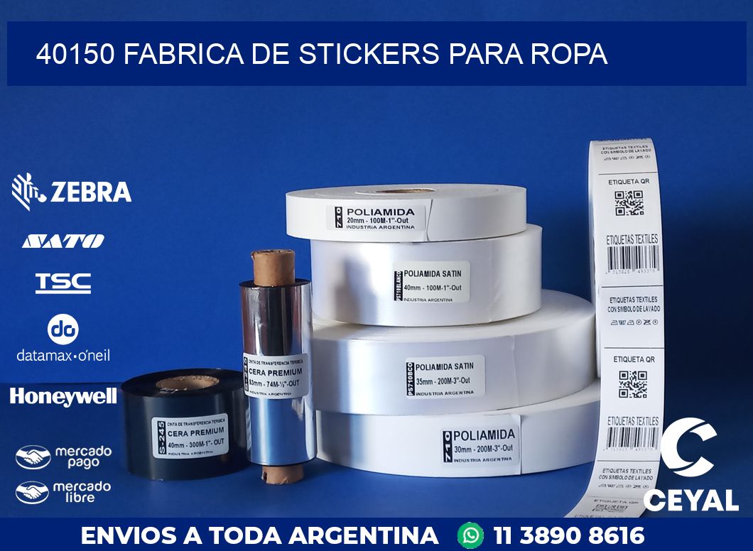 40150 FABRICA DE STICKERS PARA ROPA