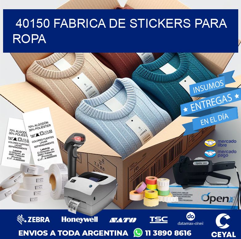 40150 FABRICA DE STICKERS PARA ROPA