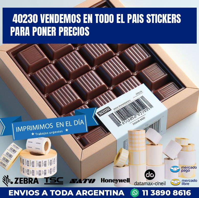 40230 VENDEMOS EN TODO EL PAIS STICKERS PARA PONER PRECIOS