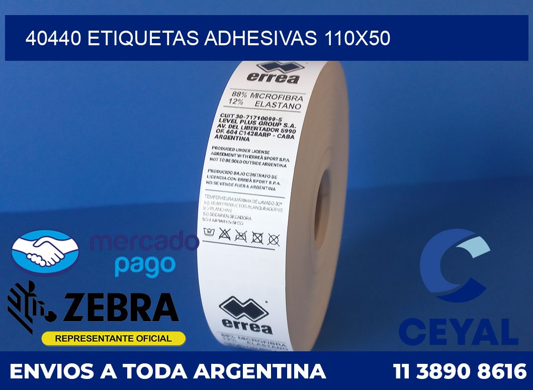 40440 ETIQUETAS ADHESIVAS 110X50